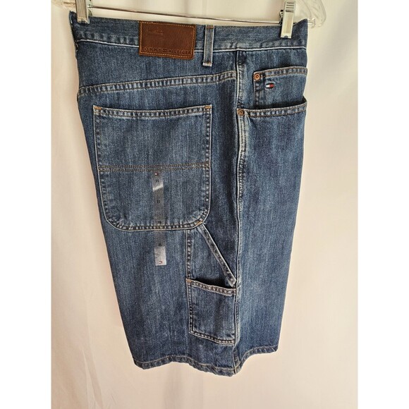 Tommy Hilfiger Shorts Men's Blue Denim Cargo Shorts 100% Cotton Size 35 - Picture 6 of 16